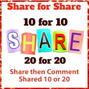 SHARE my items for sale and I’ll do the same for u